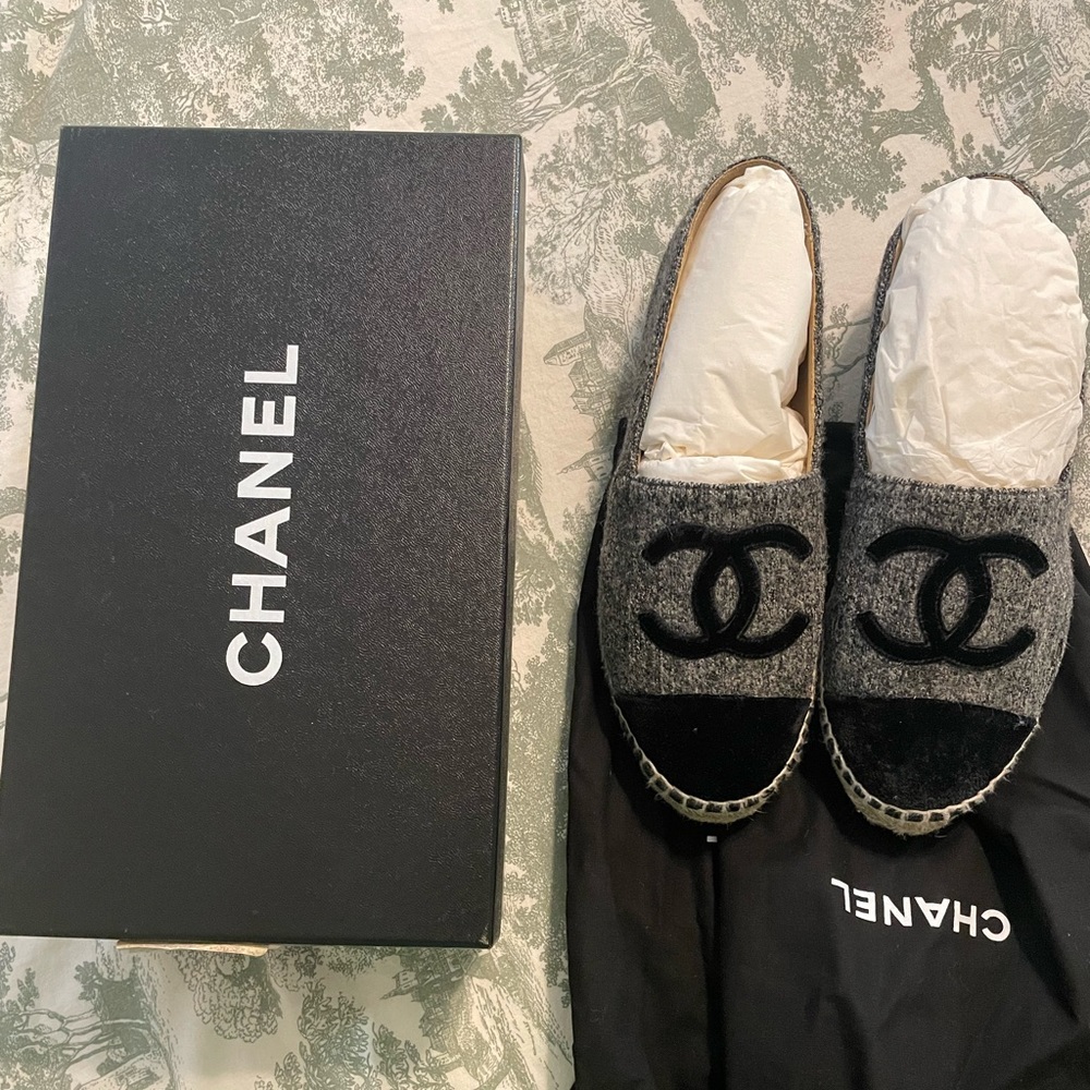 Chanel Woven Espadrille 37